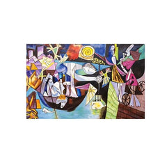 Scandinavian Abstract Picasso Canvas Wall Art – Modern Home Decor