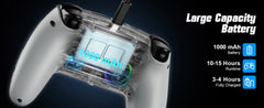 Controller For Playstation 5 PS5/PS5 Pro/Slim/PC,RGB Wireless Gamepad W/Hall Effect Trigger Marco/Turbo Anti-Drift Game Joystick