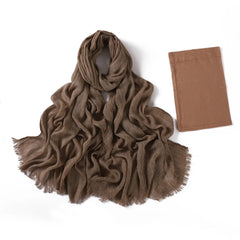 Ramadan Crinkle Rayon Hijabs with Cap Muslim Hijabs for Women Shawls Solid Instant Headscarf Wraps Stripe Islamic Turban Foulard