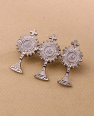 10Pcs Enamel JHS Cross Chalice Medal Brooches Catholic First Communion Jesus Grail Lapel Pin Breastpin Jewelry Accessories