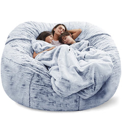 Soft Warm 180*90cm Fur Giant Removable Washable Bean Bag Bed Cover Comfortable Living Room Furniture Lazy Corner Sofa
 Coat