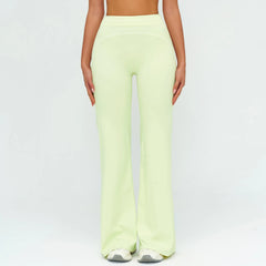 High Waist Yoga Flared Pants Hip Lifting Fitness Trousers Exercise Elastic Bell Bottom Pants Female Casual Outdoor Yoga Pants
