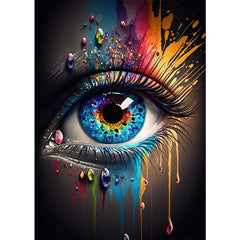 Classic Abstract Eye Canvas Wall Art Poster for Home Decor
