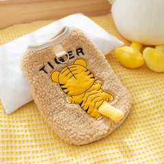 Creative Cat Sweater Cartoon Soft Pet Clothes Warm Fleece Windproof Dog Jacket for Puppy Cats