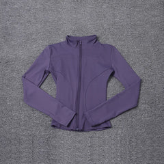 Women Sport Jacket Long Sleeve Shirt Workout Coat