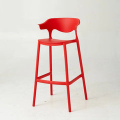 Bar Chair Household Plastic Island Backrest High Foot Dining Chair Stackable High Stool Cafe Negotiation High Stools Kitchen & Dining Furniture Bar Stools & Counter Stools