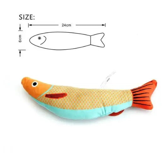 Cat Toys Fish,Teeth Grinding Catnip Toys,Soft and Durable,Kitten Toys Interactive Sounding Cat Chew Bite Plush Toys Cat Supplie Pet Shop, Pet Toys