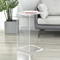 C-type Acrylic Sofa Tables Clear Side Coffee Table Living Room Bay Window Computer Table Bedroom Corner Stand Balcony Storage Living Room Furniture