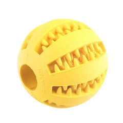 Dog Toy Ball, Nontoxic Bite Resistant Toy Ball for Pet Dogs Puppy Cat, Dog Pet Food Treat Feeder Chew Tooth Cleaning Ball Pet Shop