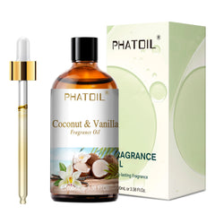 PHATOIL 100ml Fragrance Oil Coconut & Vanilla Bubble Gum Sea Breeze White Musk Aroma Fragrance Oils For Candles Soap Making