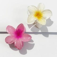 Bohemian Floral Hair Claw Clip – Hawaiian Beach Style