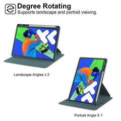 For Lenovo Xiaoxin Pad Pro 12 7 2025 Case TB375FC Acrylic Rotating Stand Tablet Funda For Lenovo Tab P12 12.7 inch TB371FC 2023
