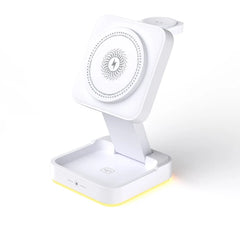 3 in 1 Foldable Charging Station Fast Magnetic Wireless Charger Stand for iPhone 17 16 15 14 13 12 Apple Watch 8 7 6 Airpods Pro