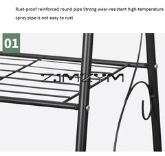 3-Tier Iron Plant Stand – Indoor Balcony Flower Pot Rack Home Decor