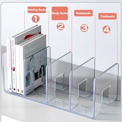 Transparent Acrylic Book Stand – Desktop Book Holder