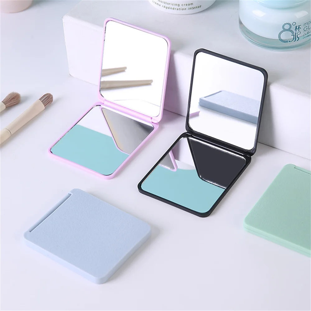 Foldable Double-Sided Makeup Mirror – Portable Desktop