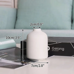 INS Nordic White Ceramic Vase – Decorative Flower Pot Home Decor