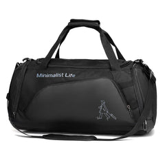 Waterproof Nylon Gym Bag – Dry & Wet Separation Sports Travel