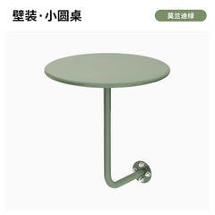 Industrial Style Against Wall Coffee Table Milk Tea Shop Wall Hanging Metal Table Space Saving Dessert Desk Red Breakfast Tables Living Room Furniture