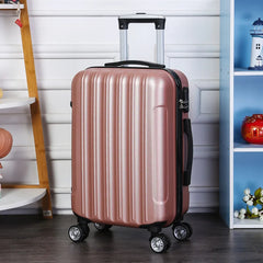 Fashionable  Ladies Luggage Suitcase with Mother-Child Design Universal Wheels Travel Bag 2024 Spring New Style ABS Mate...