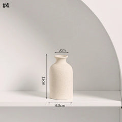 INS Nordic White Ceramic Vase – Decorative Flower Pot Home Decor