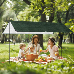 Large PE Tarpaulin Waterproof Tarp Sheet Cover with Reinforced Grommets Rainproof Tarps for Pool Caravan Garden Furniture Covers