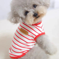 Striped Puppy Sleeveless Vest Spring Summer Pet Clothes for Small Dogs Pomeranian Chihuahua Pullovers Kitten T-shirts Outfits Pet Shop Pet Clothing