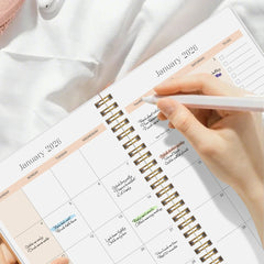 2026 A5 Monthly Planner, Floral Cover,Academic Agenda with Notes&To Do List,Perfect for Productivity,Time Management,Great Gift