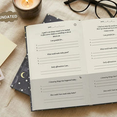 2026 New A5 Gratitude Journal Hardcover Gold Foil Notebook Daily Mindfulness Diary Positive Affirmation Planner
