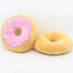 Dog Toys Donut Plush Soundmaking Cute Toy Pets Dog Squeaky Sound Funny Interactive Bite-Resistant Chew Biting Teeth Grinding Pet Shop