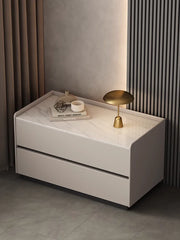 Italian Minimalist Bedside Table with Drawers Bedroom Furniture