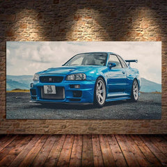 Modern Car Canvas Wall Art Poster – Living Room & Bedroom Decor