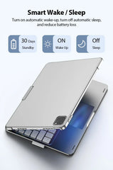 360 Degree Magic Keyboard Case For iPad Air13 11 2024 M2 Pro12.9 11 iPad 10.5 10.2 7/8/9 10th Air4 5 10.9 Backlit Keyboard Funda