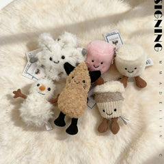 JC Cute Girl Plush Bag Charm Keychain – Kawaii Gift Toy