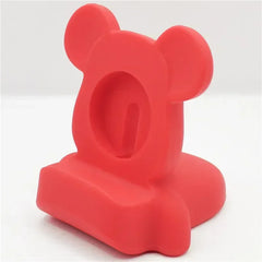 Mickey Mouse Charger Stand Minnie Desktop Holder for Apple Watch 9 8 7 6 5 4 iWatch 3 2 1 SE Cartoon Silicone Charging Base