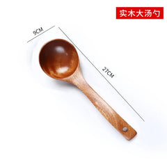 Wooden Spatula Wooden Spoon Frying Spatula Solid Wood High Temperature Resistant Soup Spoon No Paint No Wax Natural Material Kitchen Tools, Cooking Utensils