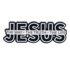 JESUS Way Truth Life Christian Enamel Pin Brooch Pines Lapel Pins Badge on Backpack Clothing Accessories Fashion Jewelry Gifts