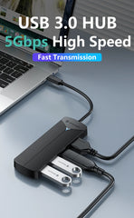 Yottamaster 5Gbps 4-in-1 USB3.0 Hub USB HUB Adapter Expansion Dock Ultra-Slim OTG Adapter Type C For PC iOS Computer Accessorie