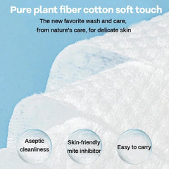 100PCS Disposable Face Towels – Soft Pearl Cotton Makeup Remover