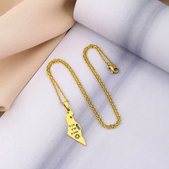 Stainless Steel Israel Star of David Pendant Necklace Unisex Couple Ethnic Patriotic Jewelry Gift Hot Sale European Style