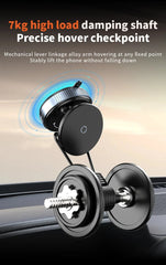 Magnetic Suction Phone Mount 360° Adjustable Vacuum Foldable Phone Holder Car Mounted Adsorption Bracket Universal Car Bracket