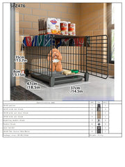 Dog Cage Small Dog Indoor with Separate Toilet Household Corgi Teddy Pomeranian House Kennel Dog Pet Fence Pet Shop