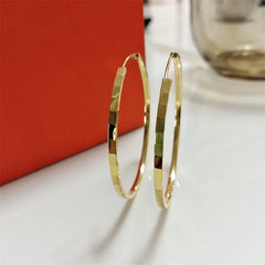 Senlissi 18K Gold Plated 925 Silver Hoop Earrings for Women