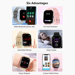 1.83'' Sport Smart Watch Fitness Clock Health Monitor Waterproof Smartwatch Wireless Call Watches for Man Woman IOS Android 2026