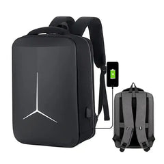 New Anti-theft USB Waterproof Hard Case Travel Smart Laptop Motorcycle Backpack Man EVA Fashion Business Men's Shell Backpack