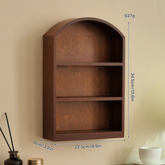 Desktop Storage Cabinet Wall Mount Vintage Style Cosmetic Organizer Display Shelf for Kitchen Dresser Home Living Room Bedroom Kitchen & Dining Furniture Kitchen Display Cabinets