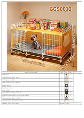 Dog Cage with Tray for Small Dogs Like Pomeranian, Teddy, Bichon, Pet Kennel for Autumn and Winter, Warm Dog Bed for Small Dogs with Separate Toilet Pet Shop