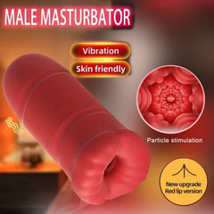 Automatic Male Masturbator Cup for Men Tongue Licking Vibrator Penis Trainer Exerciser Vagina Vacuum pump Sex Toys For Adult Men