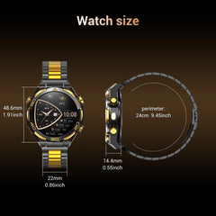 Smartwatch 1.43-inch AMOLED Display 900mAH Battery 45Days Standby Bluetooth 5.3 with Flashlight Men‘s Smart Watch, W90 PRO