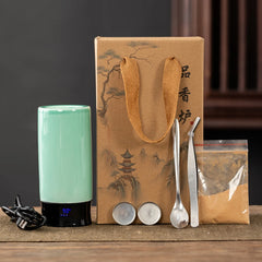 Car Electronic Incense Burner – Portable Ceramic Aroma Diffuser